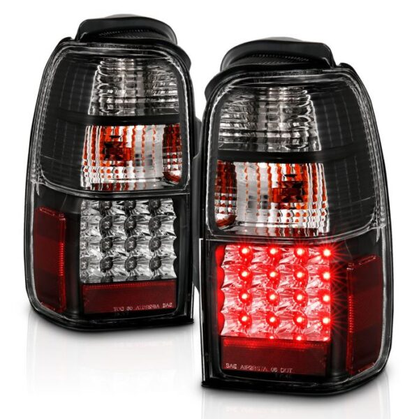 TOYOTA 4RUNNER 01-02 LED TAIL LIGHTS BLACK