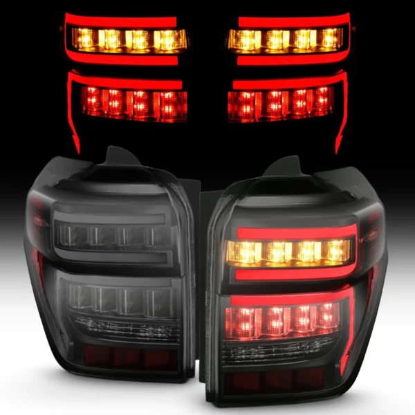 Anzo Tail Lights Toyota 4Runner (14-23) 5th Gen – Sequential Turn LED – Black / Smoked