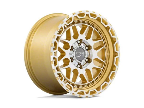 Black Rhino Holcomb Gloss Gold 6-Lug Wheel; 18×9.5; -18mm Offset