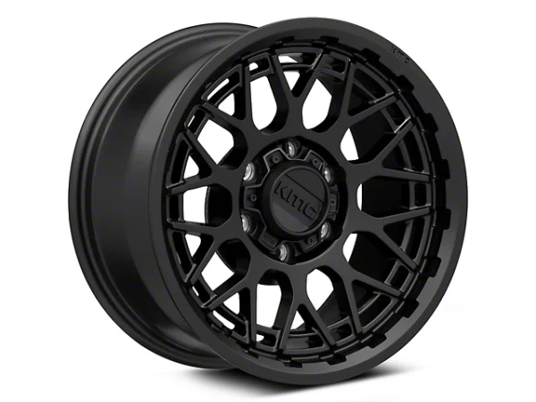 KMC Technic Satin Black 6-Lug Wheel; 17×8.5; 18mm Offset