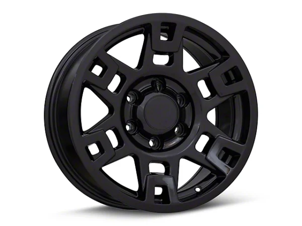 TRD Style Gloss Black 6-Lug Wheel; 17×8; 16mm Offset