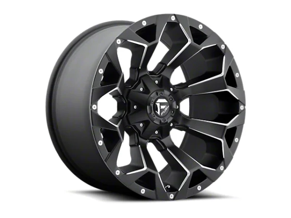 Fuel Wheels Assault Satin Black Milled 6-Lug Wheel; 17×9; -12mm Offset