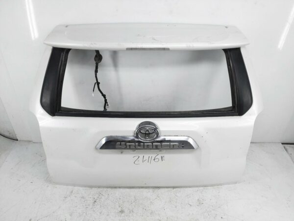 13-15 Toyota 4Runner Trunk Lid Deck Tailgate Hatch *Broken Glass* Blizzrd Pearl