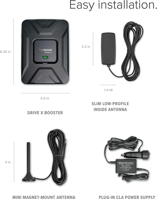 weBoost Drive X Vehicular Multi-User Cellular Signal Booster Kit